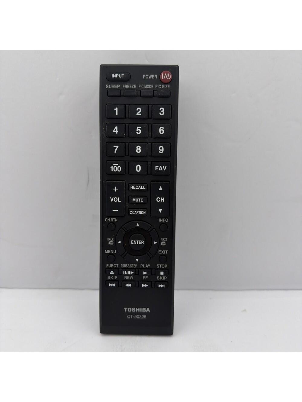 OEM Toshiba CT-90325 Remote for TV 32C100U2 32C100UM 32C110U 32DT1 w/ batteries